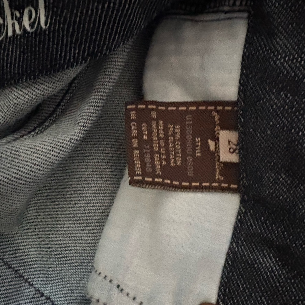 7 For All Mankind Women's Dark Blue Straight Leg Jeans - Picture 6 of 8